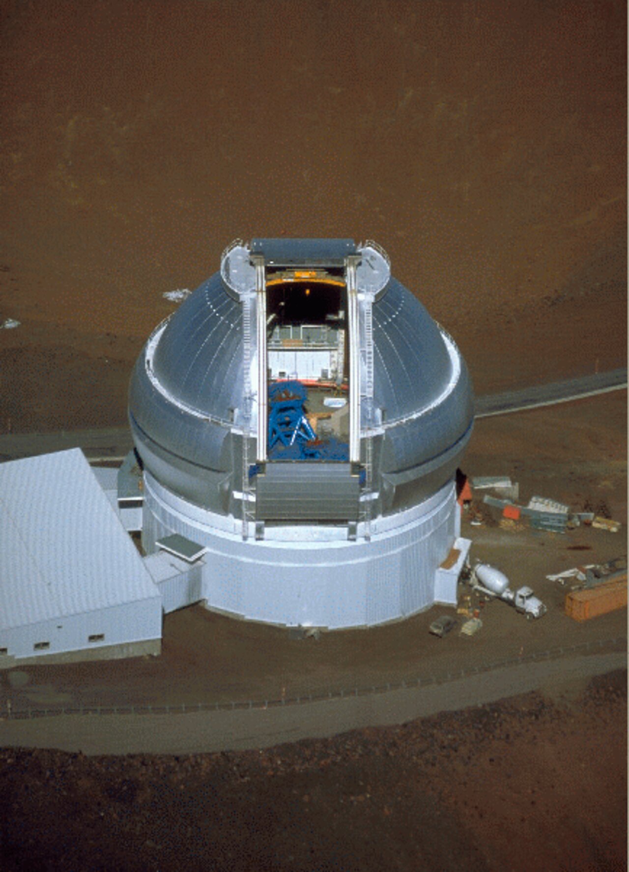 Gemini North Aerial During Construction | NOIRLab