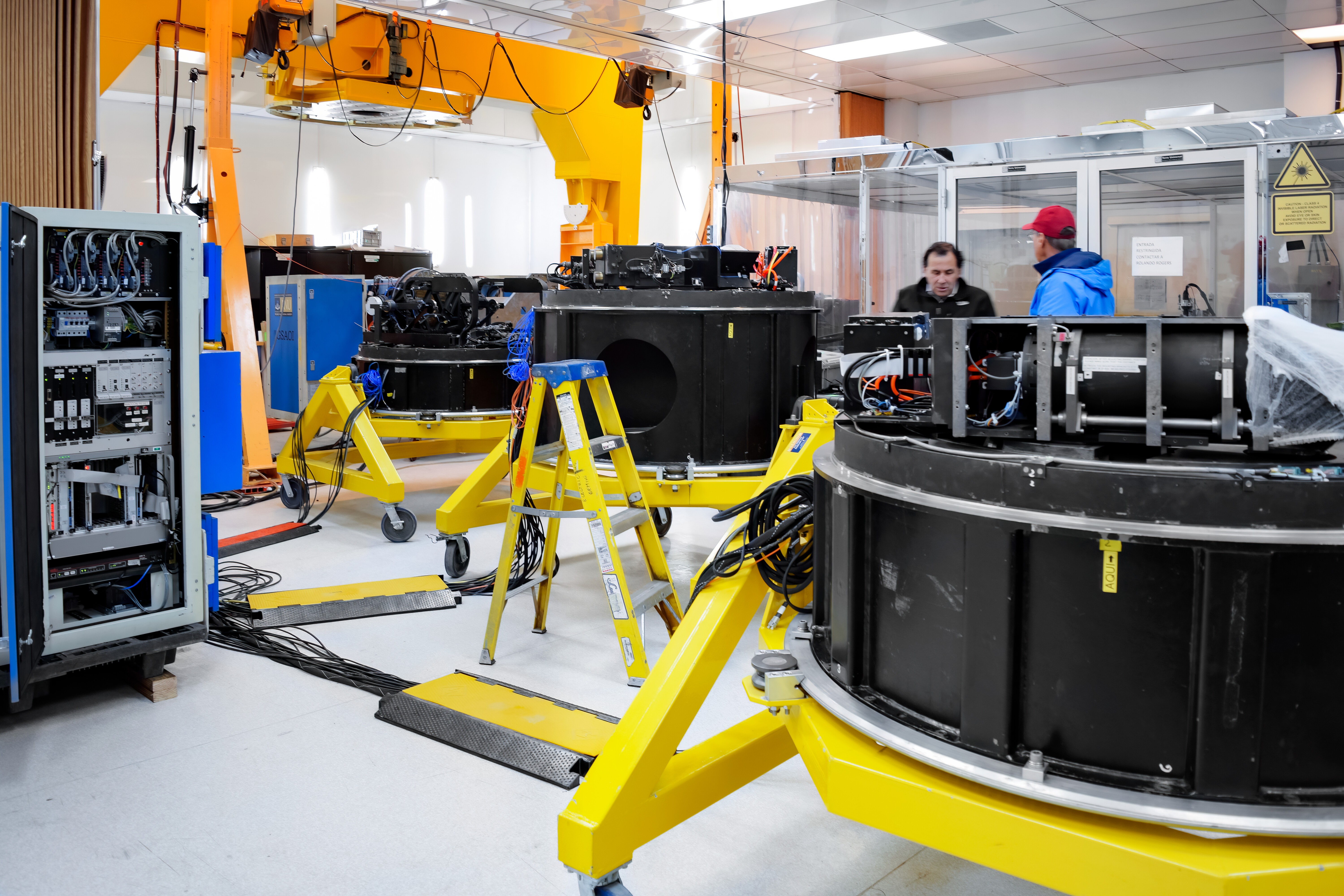 Gamani Lab Acquisition and Guidance (A&G) modules installed on their test carts in ...