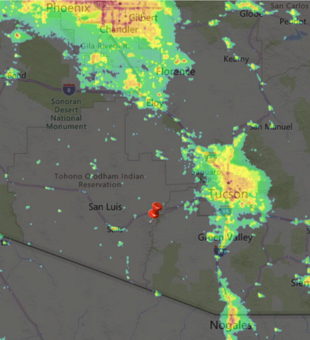 Southern AZ Light Pollution | NOIRLab