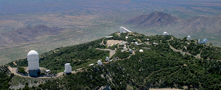 Aerial photography of Kitt Peak National Observatory, 13 June 2003