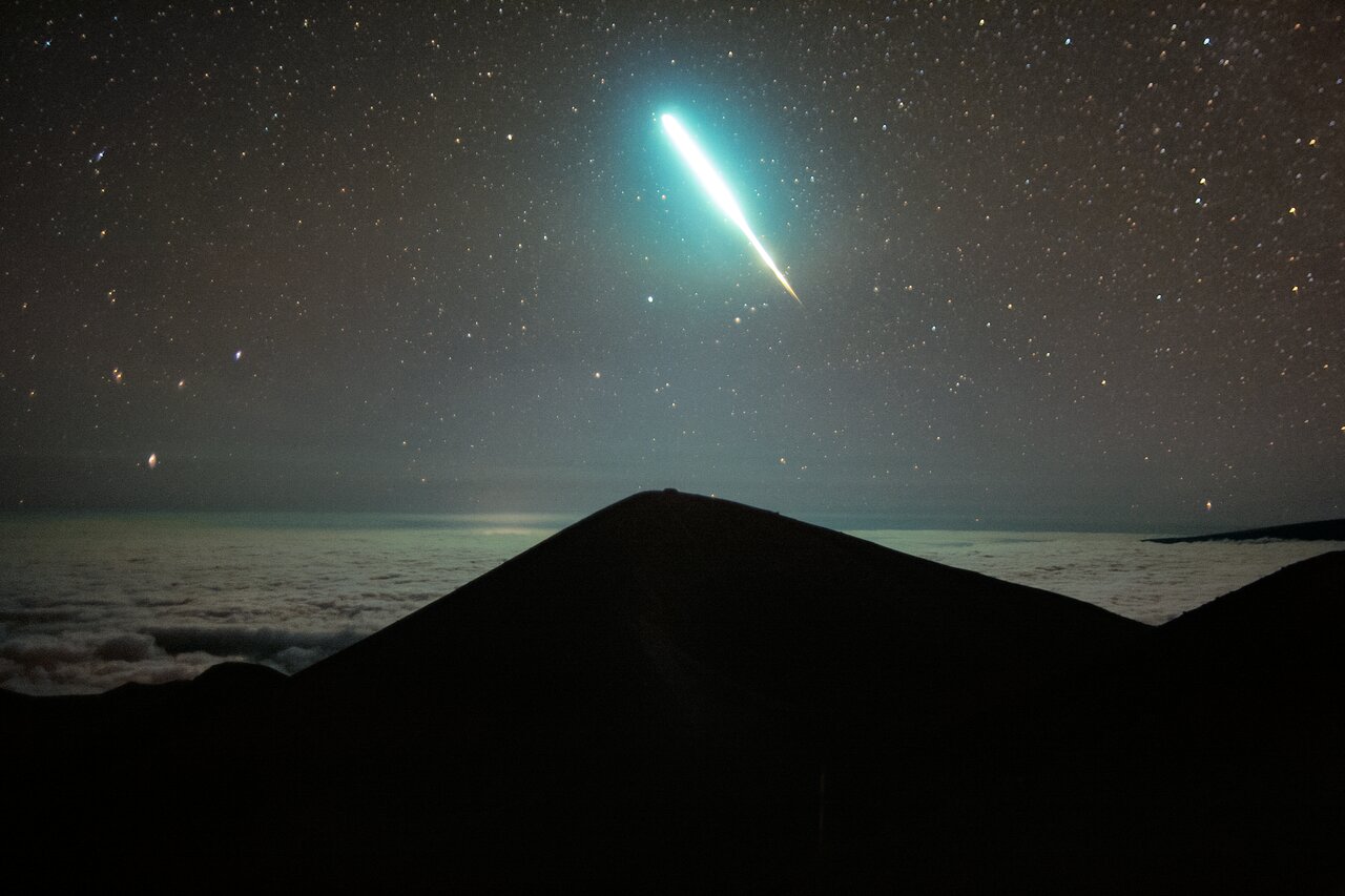 Fireball Flies Above Gemini North