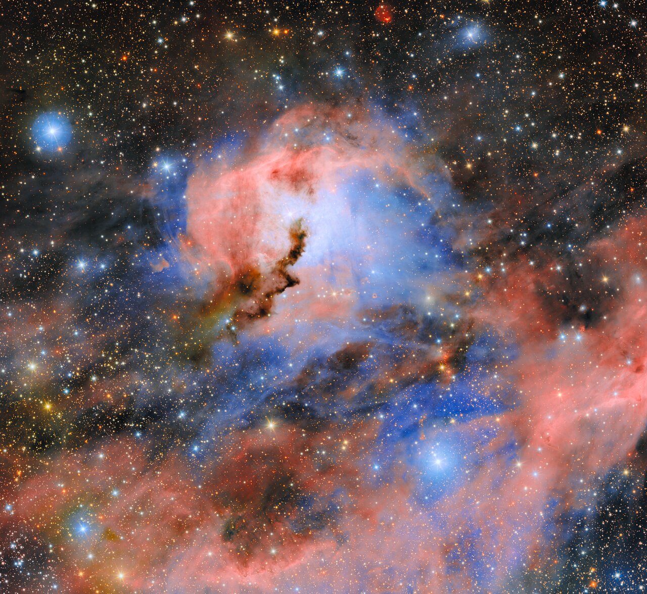 Seagull Nebula captured by NSF–DOE Vera C. Rubin Observatory ComCam