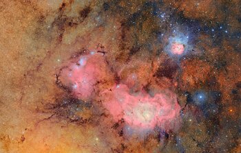 Trifid and Lagoon Nebulae