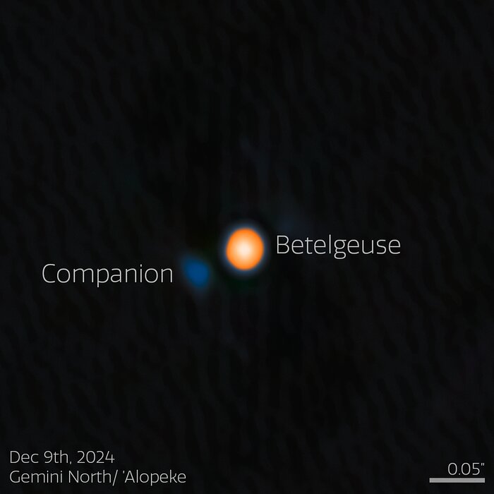 Betelgeuse and Its Stellar Companion (annotated)