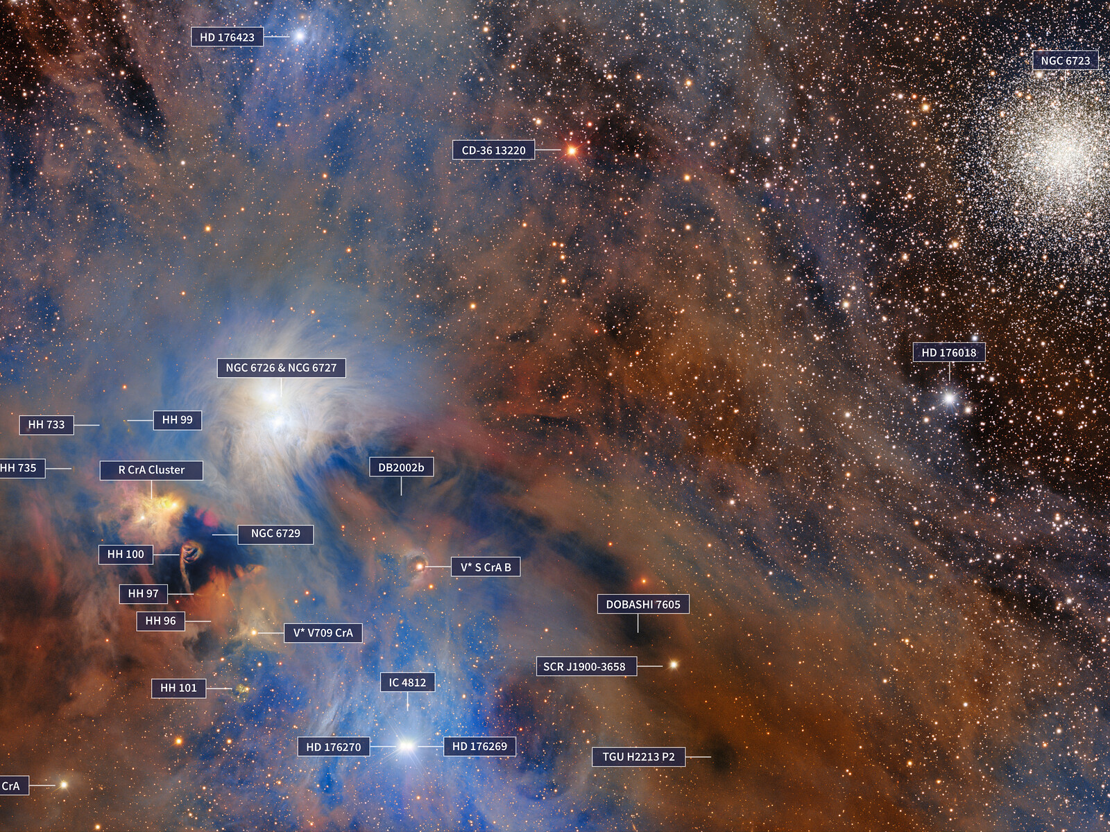 Corona Australis Molecular Cloud finder chart | NOIRLab