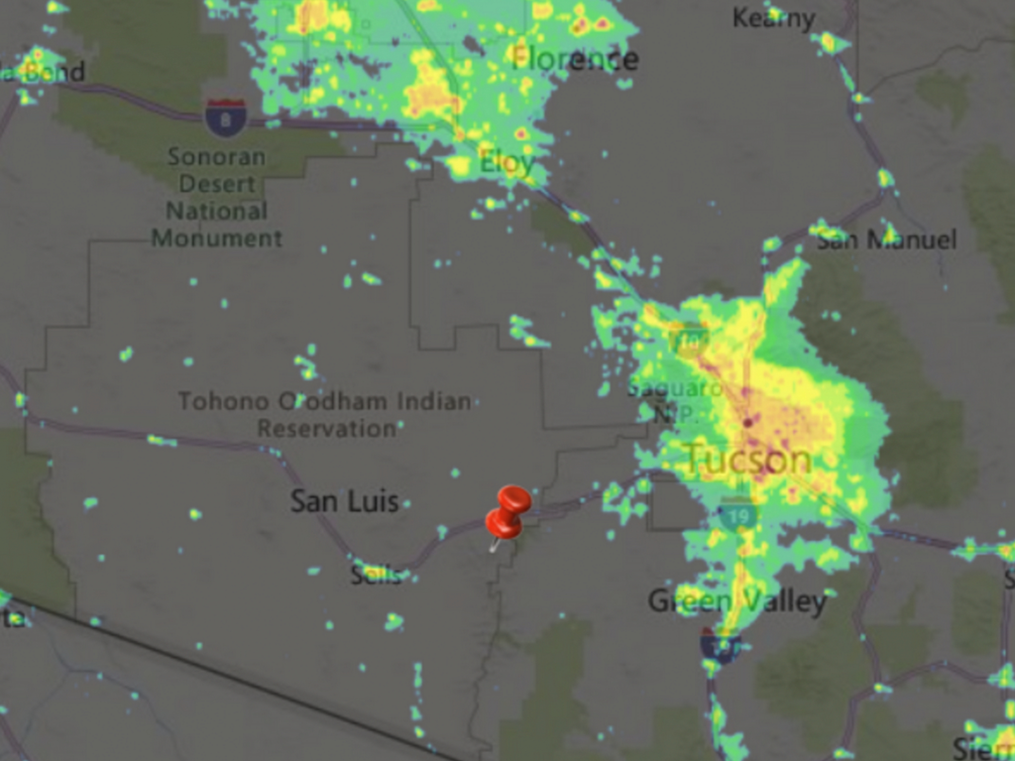Southern AZ Light Pollution | NOIRLab